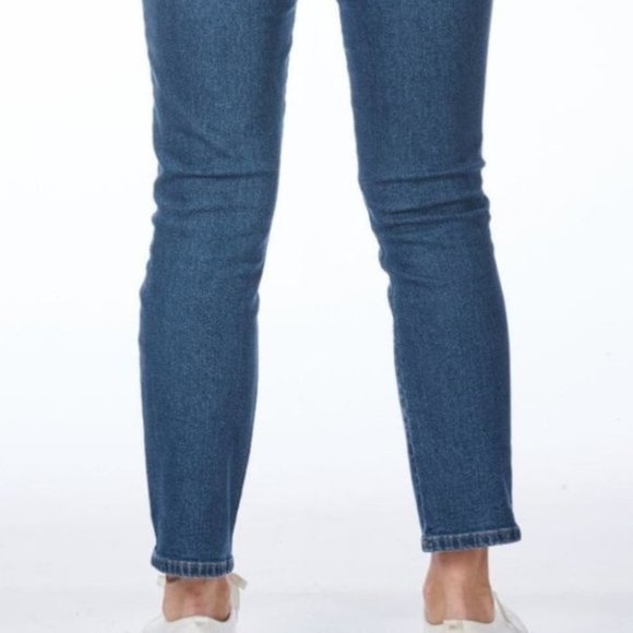 Women's Rockmans Blue Mid Wash Slim Fit Full Length Jeans Size 14 - Picture 5 of 5